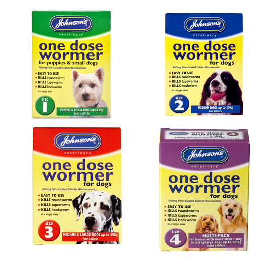 Johnson's Veterinary One Dose Wormer Tablets for Dogs