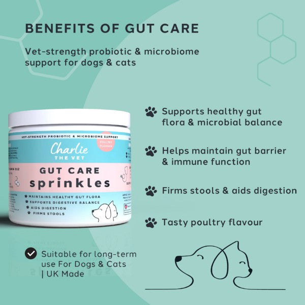 Charlie The Vet Gut Care Sprinkles 120g