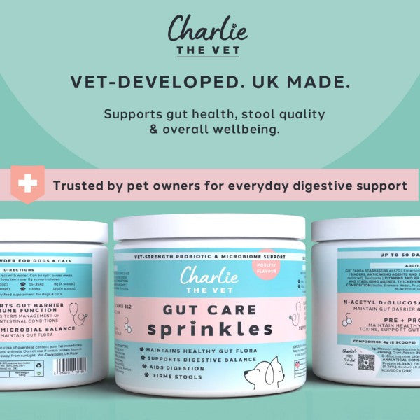 Charlie The Vet Gut Care Sprinkles 120g