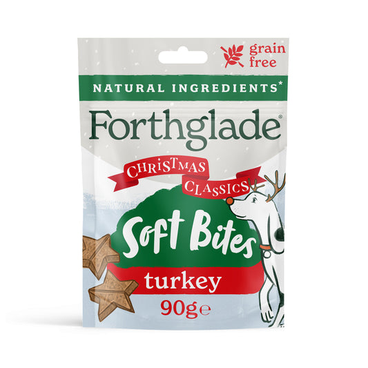 Forthglade Natural Christmas Soft Bites Turkey & Cranberry 90g