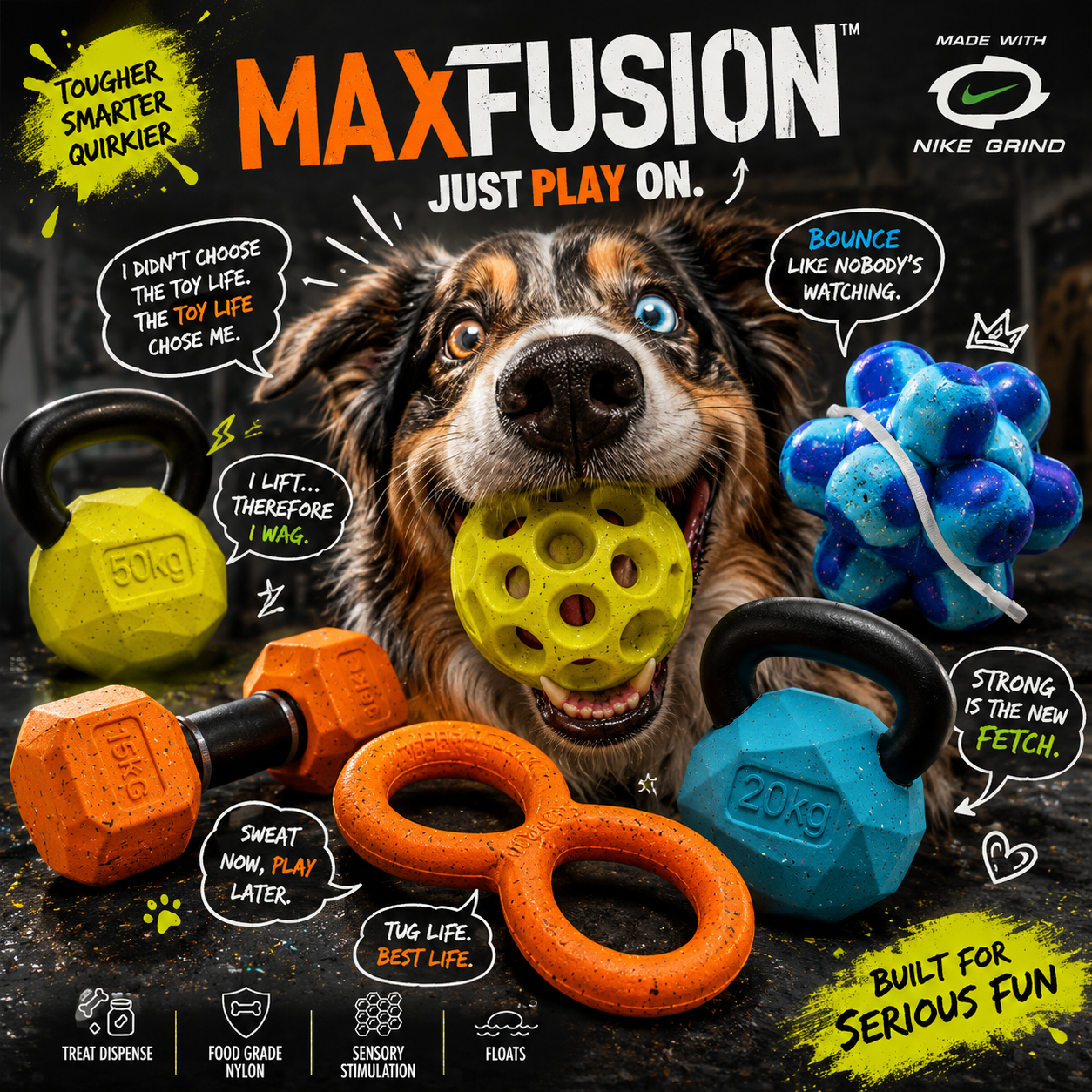 Nike Max Fusion Dog Toys