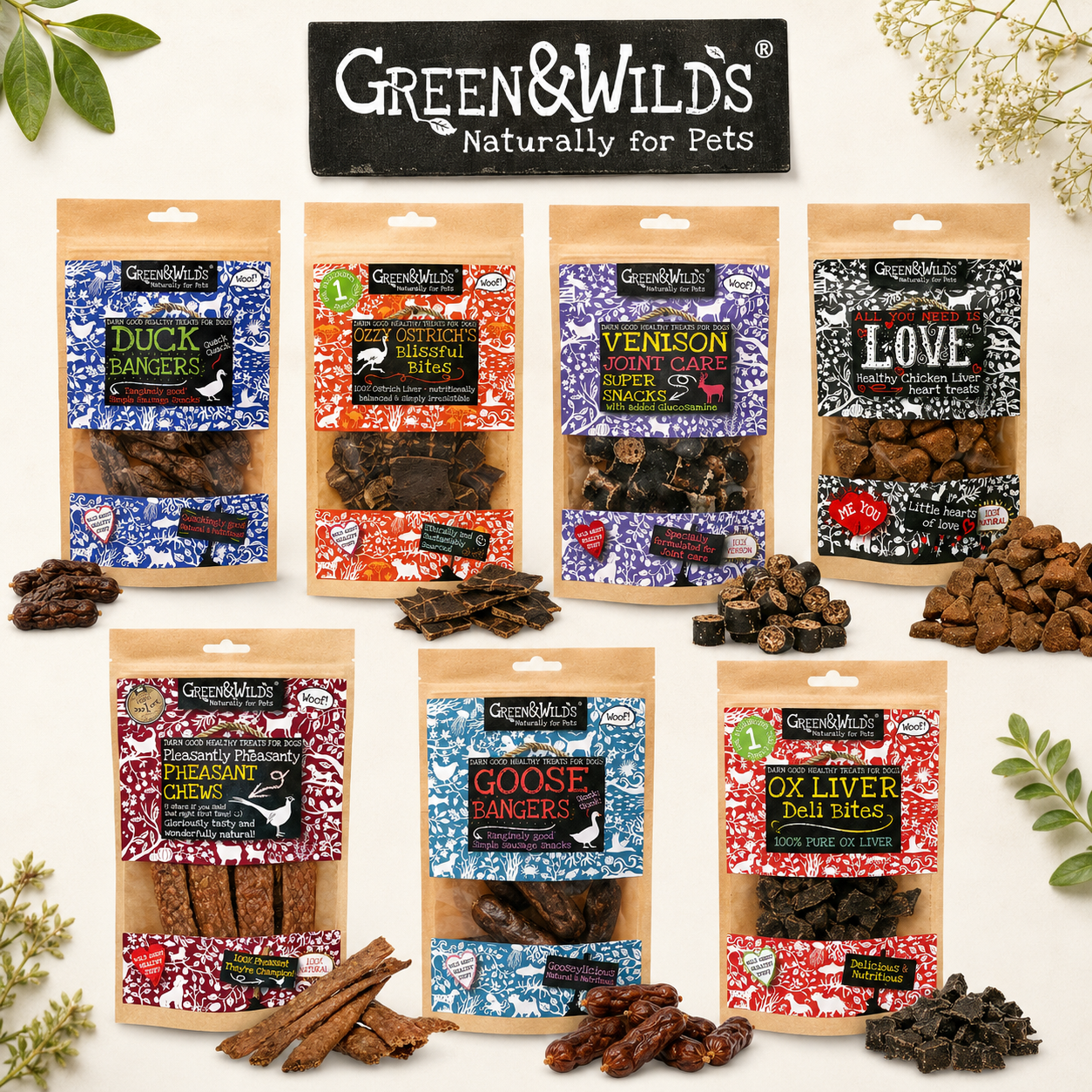 Green & Wilds Dog Treats Meat Collection