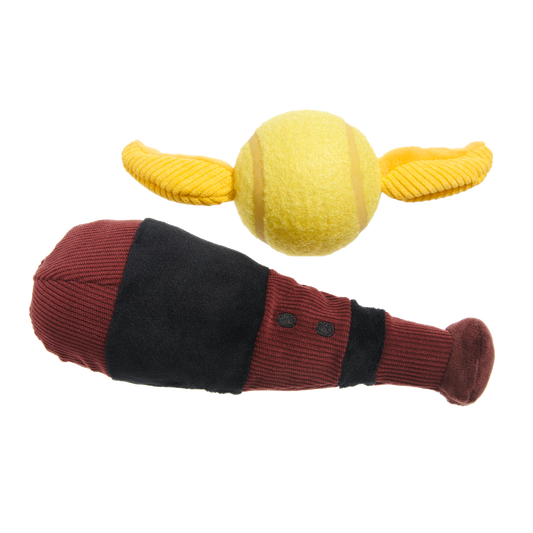 Bark x Harry Potter Dog Toy Quidditch Set