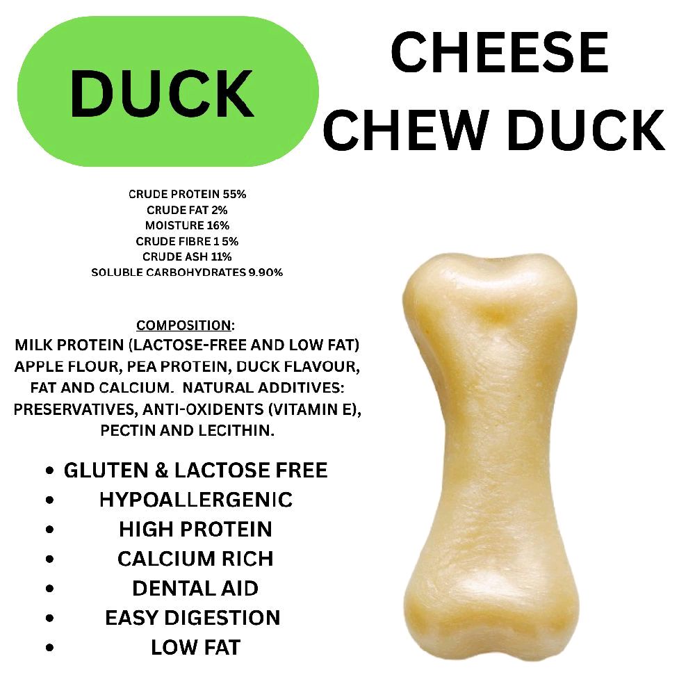 Riverside (Plutos) Cheese Chews Long Lasting Lactose Free Hypoallergenic Low Fat Dog Treat