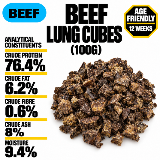 Beef Lung Cubes (100g)