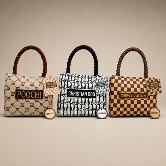 Luxury Handbag Dog Toy