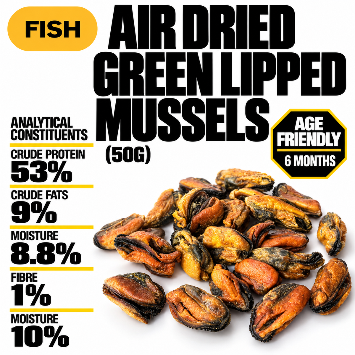 Green Lipped Mussels for Dogs & Cats