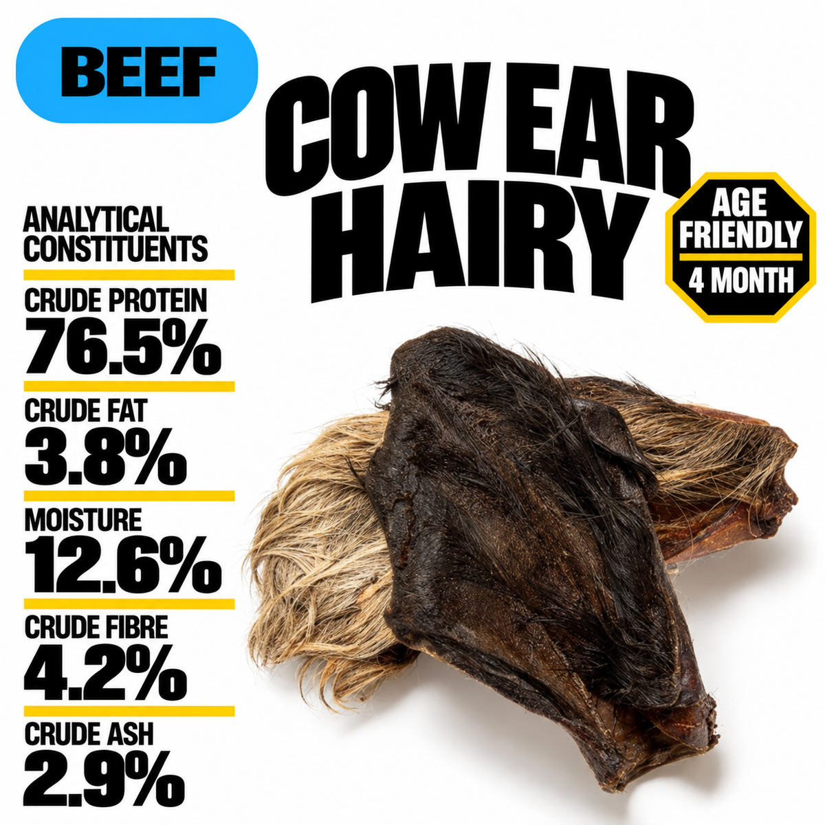 Cows Ear With Hair (Single)
