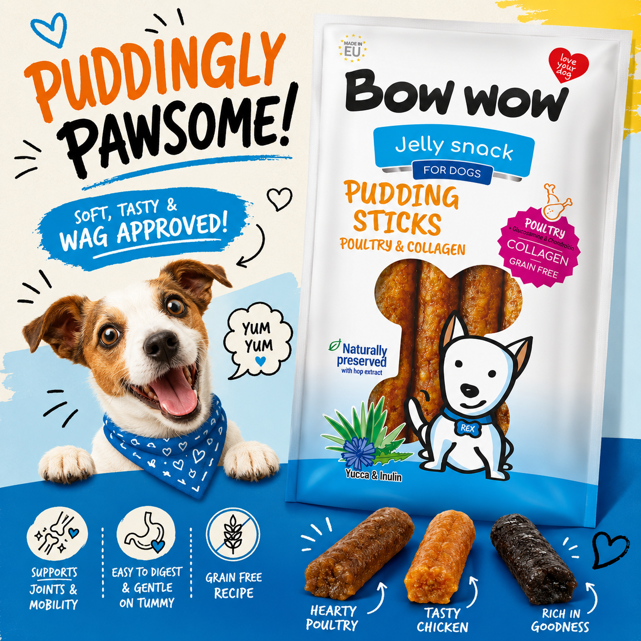 Bow Wow Pudding Sticks