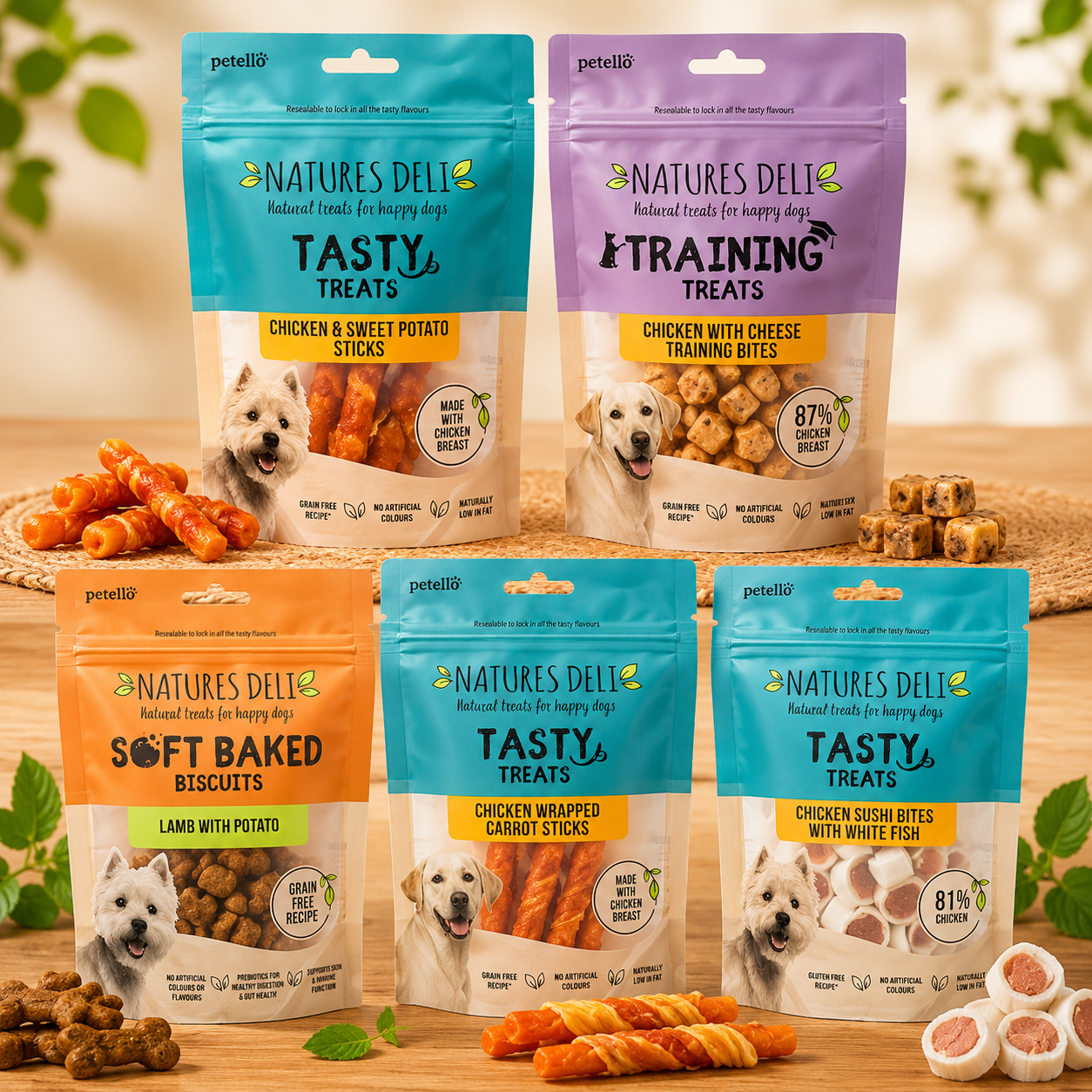 Natures Deli Dog Treats 100g