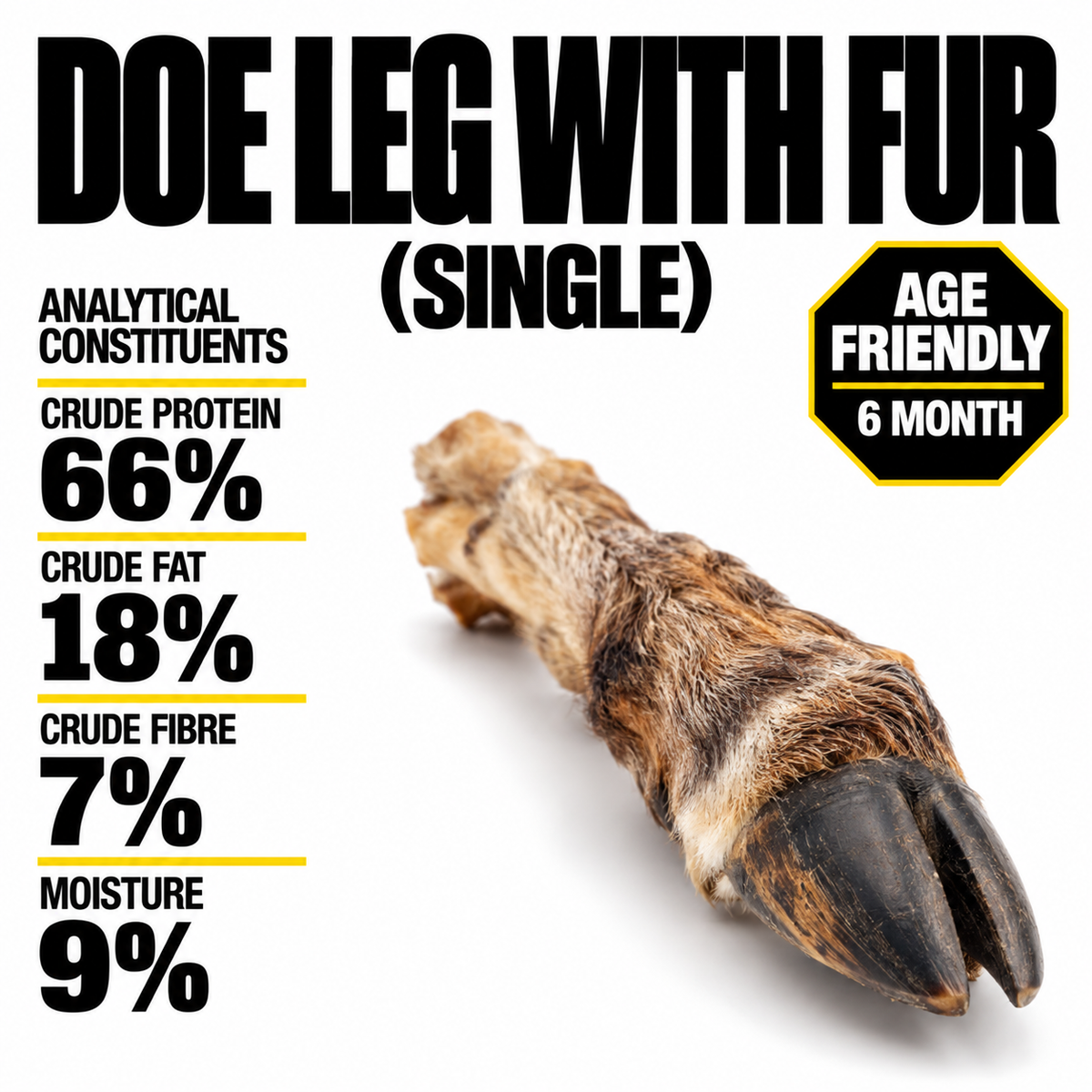 Doe Leg with Fur (single)