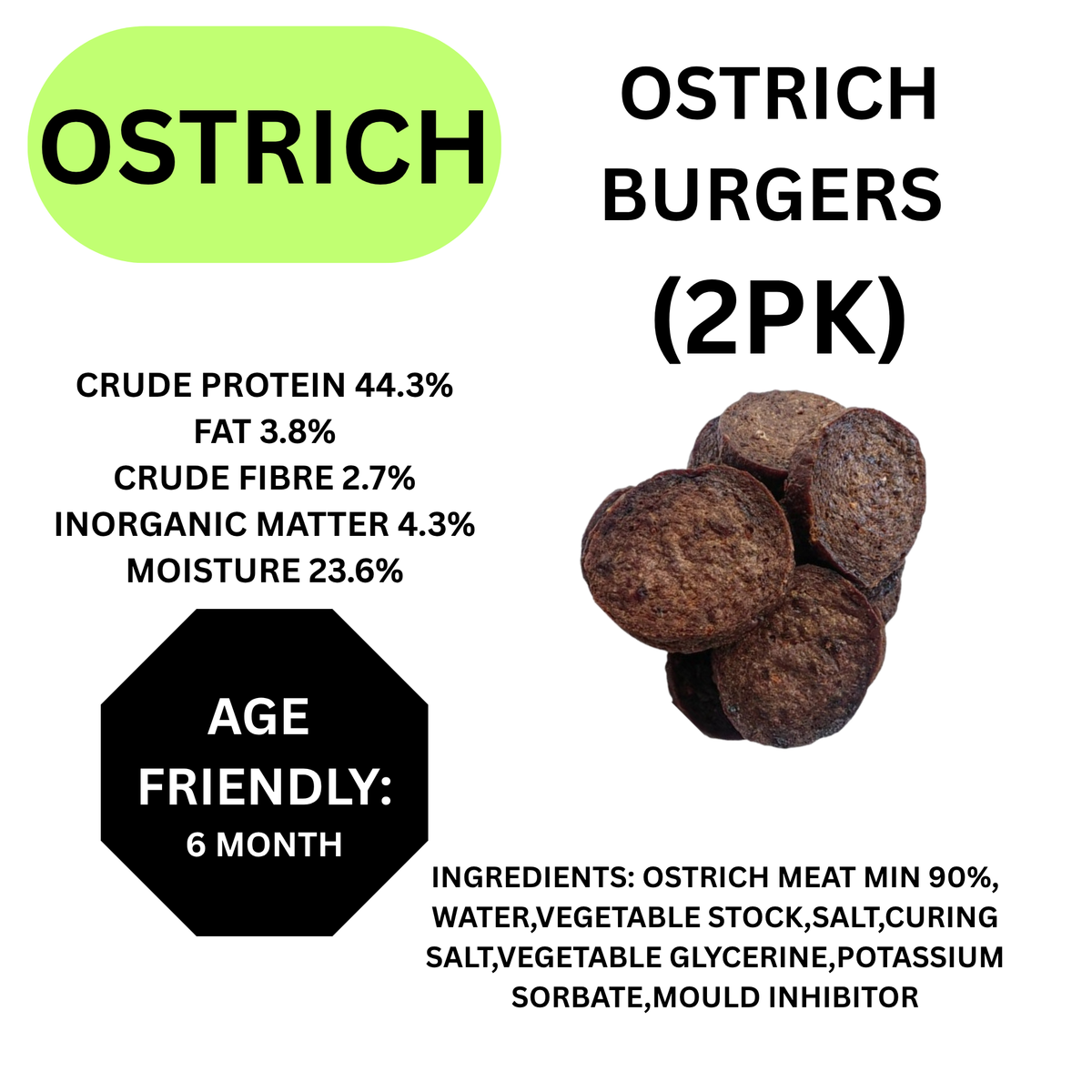 Natural Dog Treats OSTRICH Pick N Mix Selection