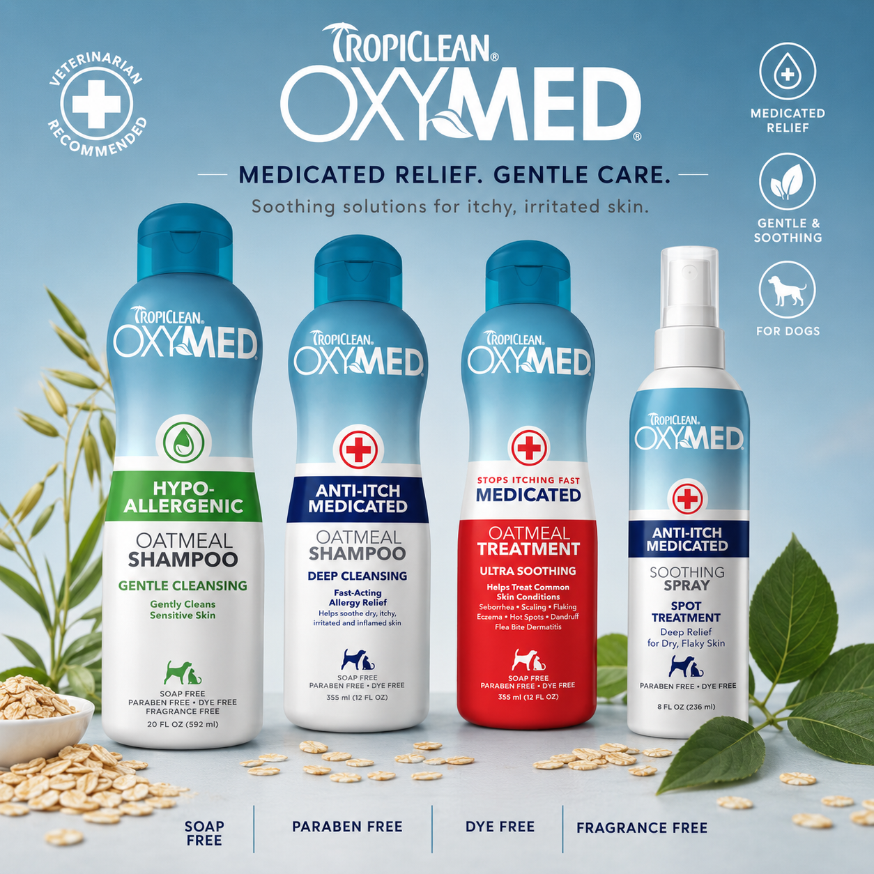 Tropiclean Oxymed Shampoo and Spray