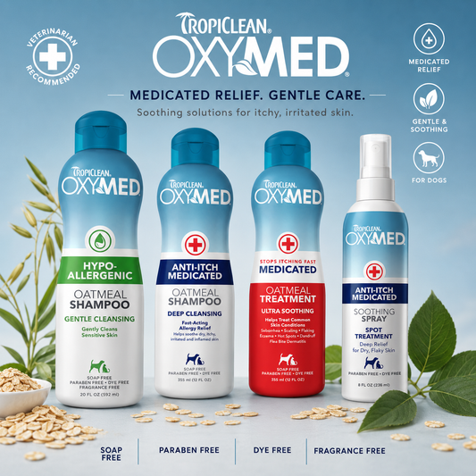 Tropiclean Oxymed Shampoo and Spray