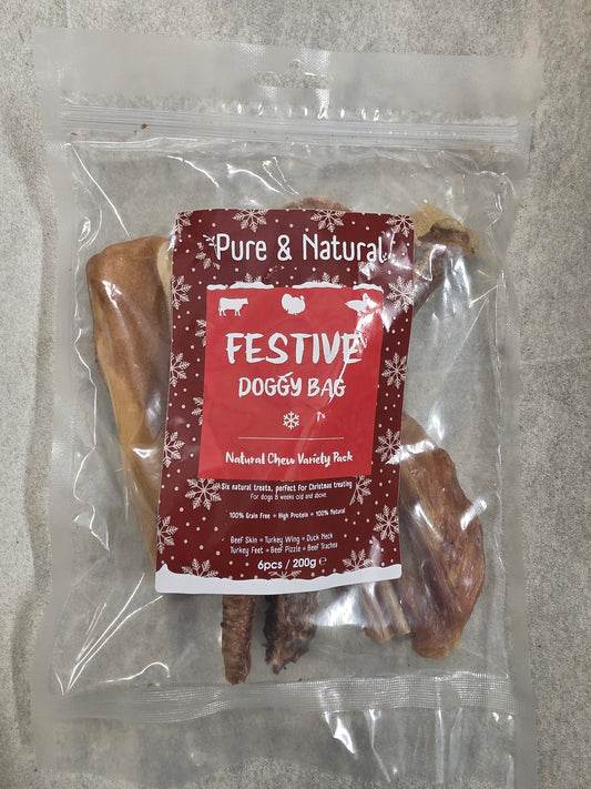 Pure & Natural Festive Doggy Bag