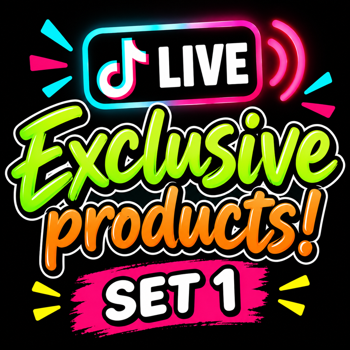 TIKTOK LIVE EXCLUSIVE PRODUCT SET