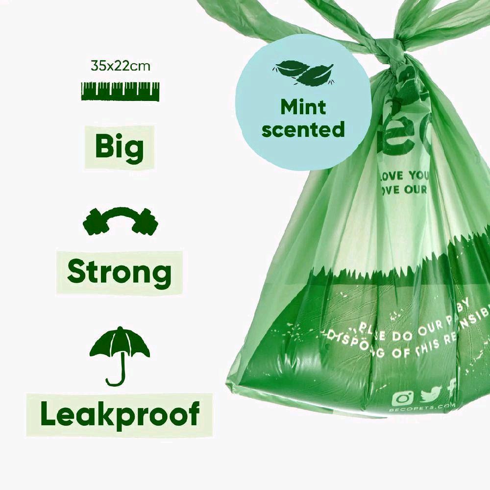 Beco Dog Poo Bags Mint Scented