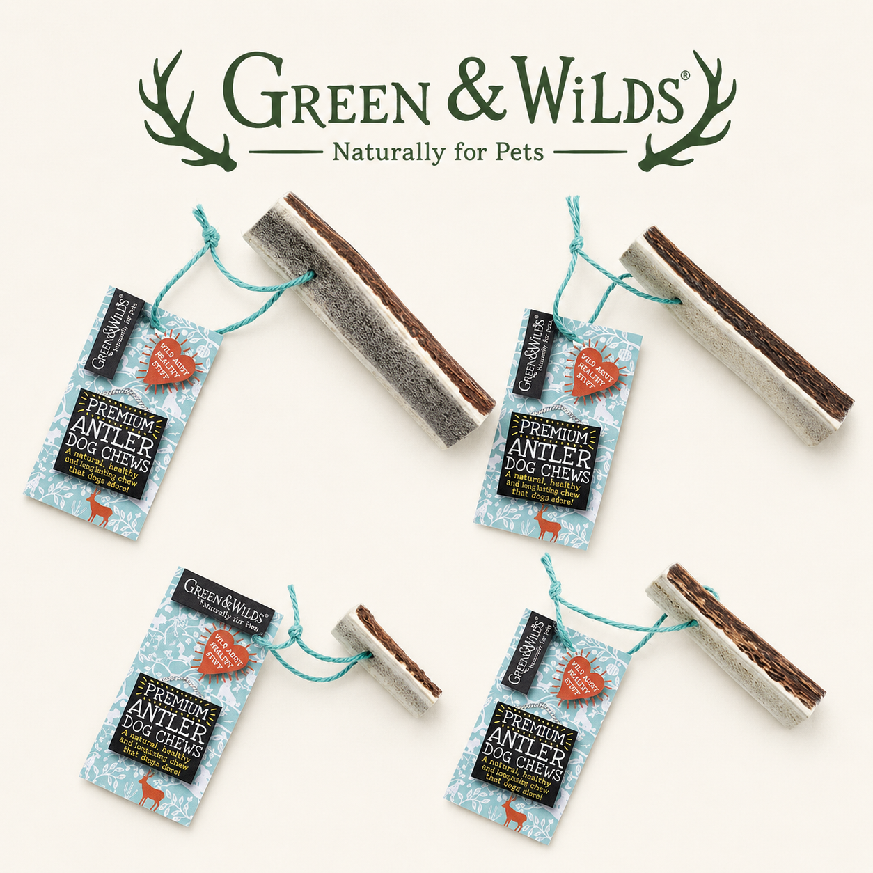Green & Wilds Dog Treats Antlers