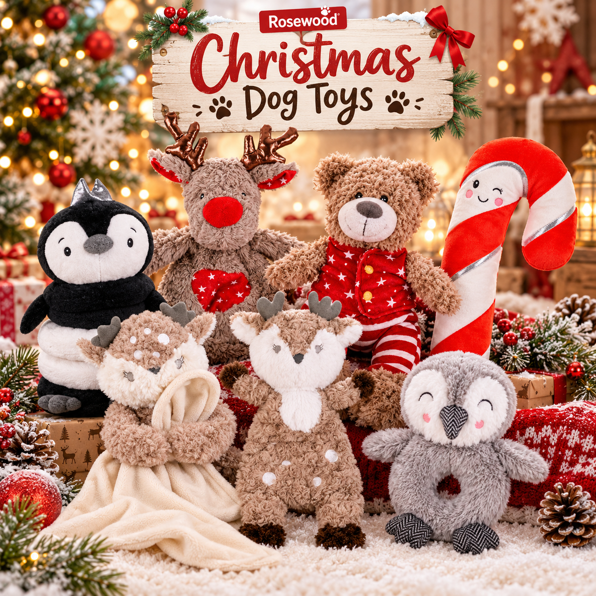 Rosewood Christmas Dog Toys