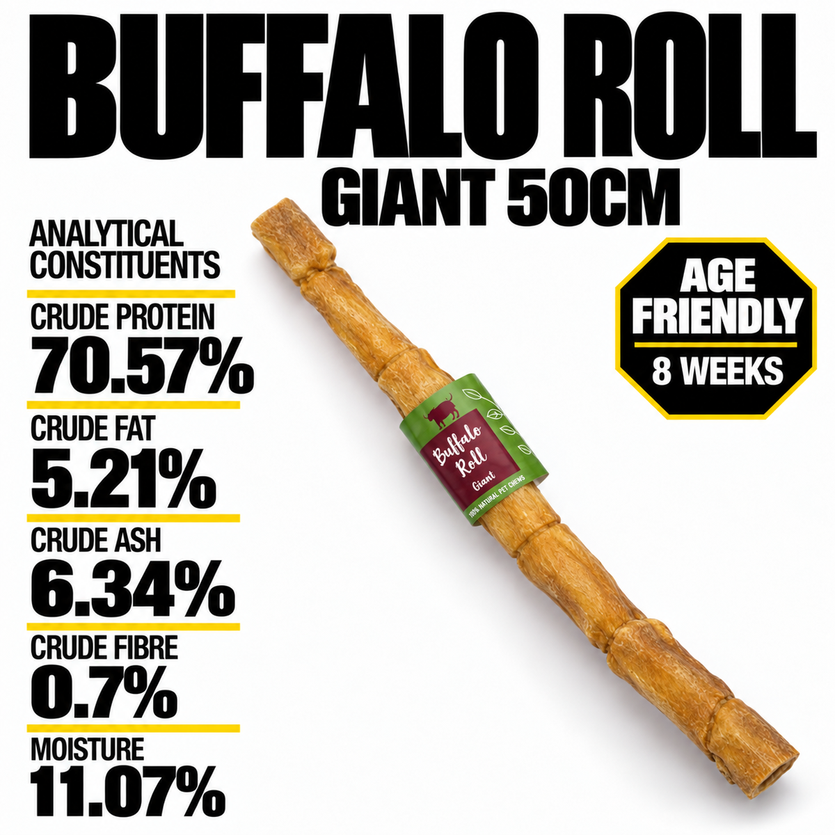 Buffalo Roll Giant 50cm (single)