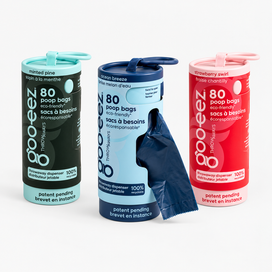 Goo-eez Eco Friendly Poo Bags with Disposable Dispenser 80 Bags (Scented)