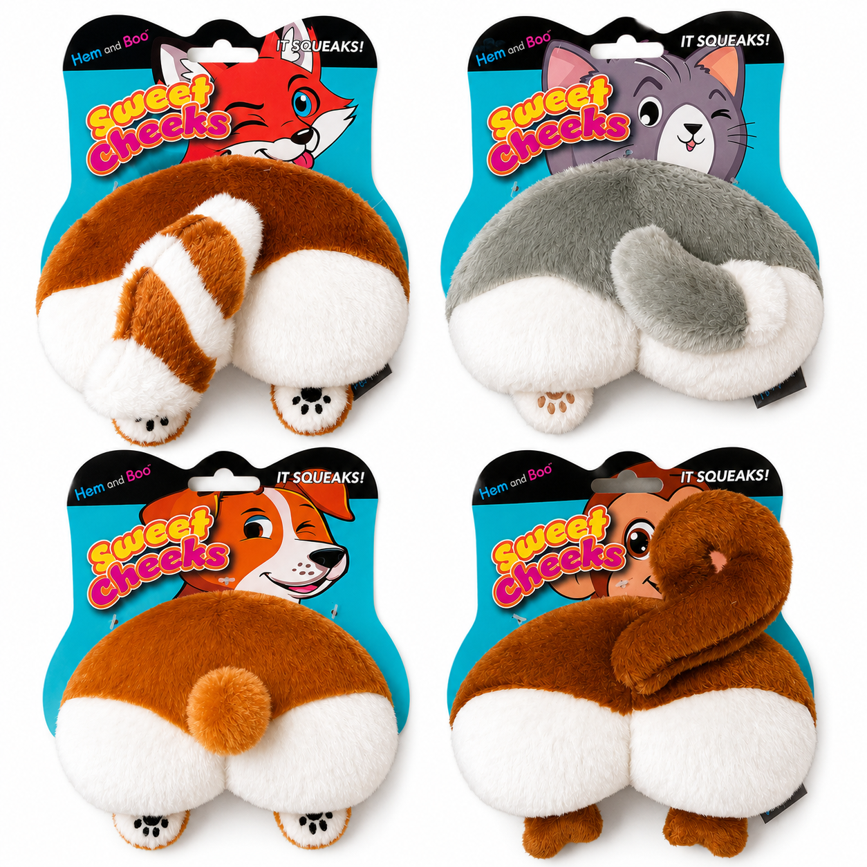 Hem & Boo Sweet Cheeks Dog Toy