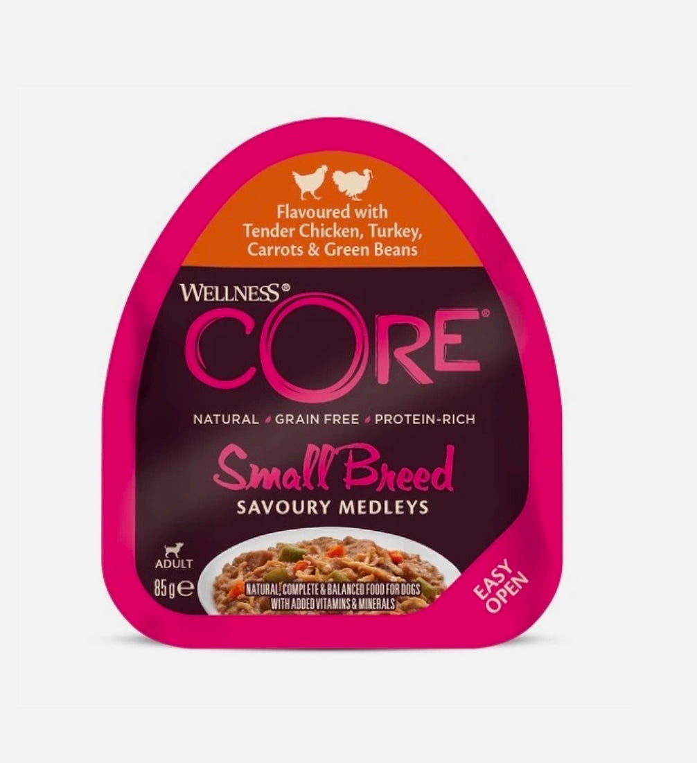 Wellness CORE Small Breed Dog Food Trays 85g