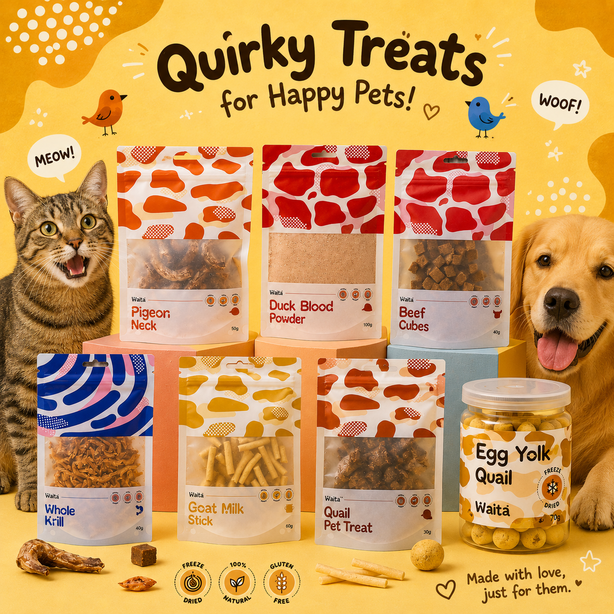 Waita Freeze Dried Dog & Cat Treats