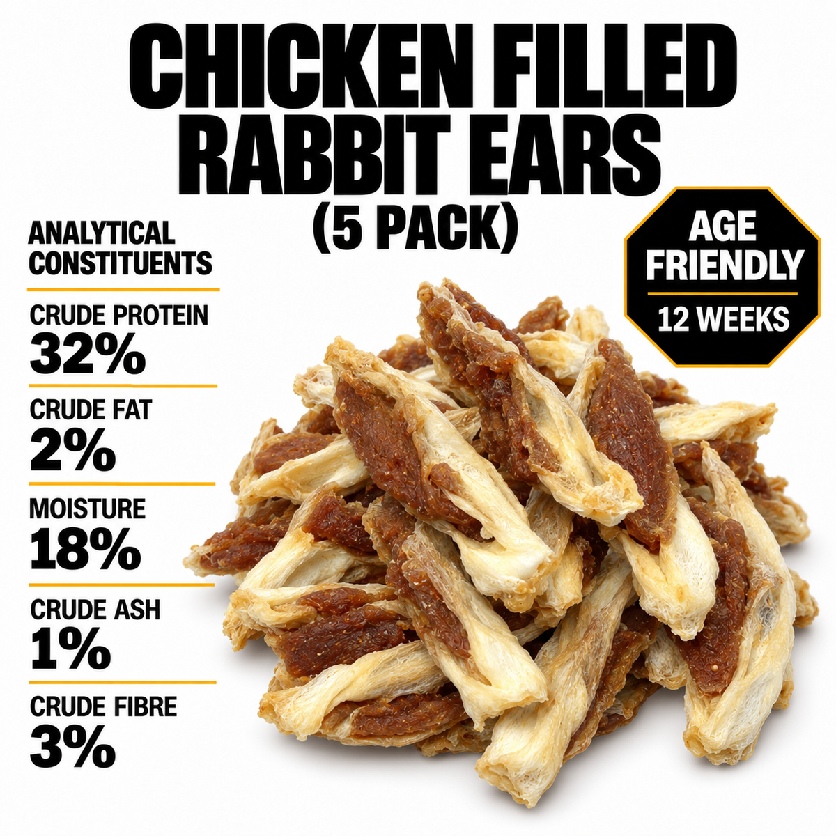 Chicken filled Rabbit Ears