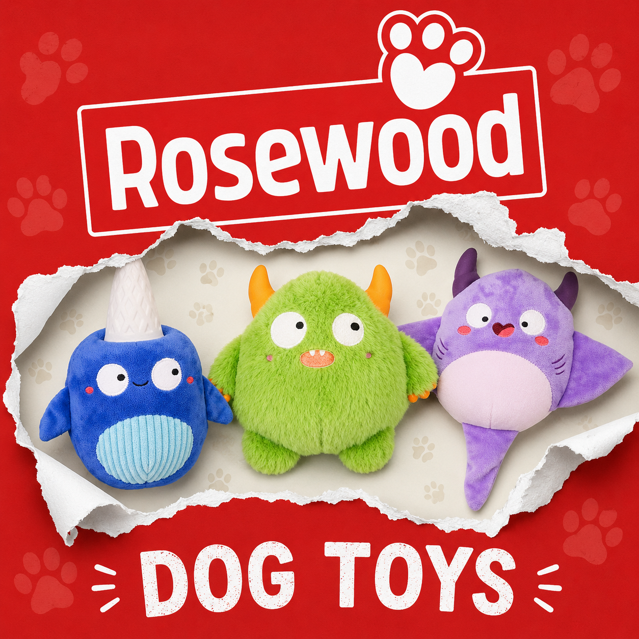 Dog Toy Rosewood Rip & Reveal