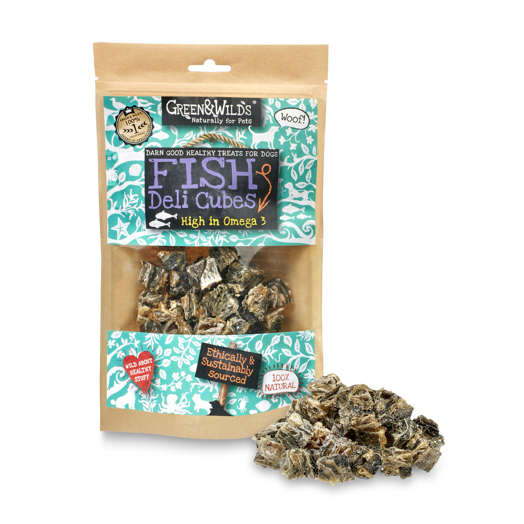 Green & Wilds Dog Treats Fish Collection