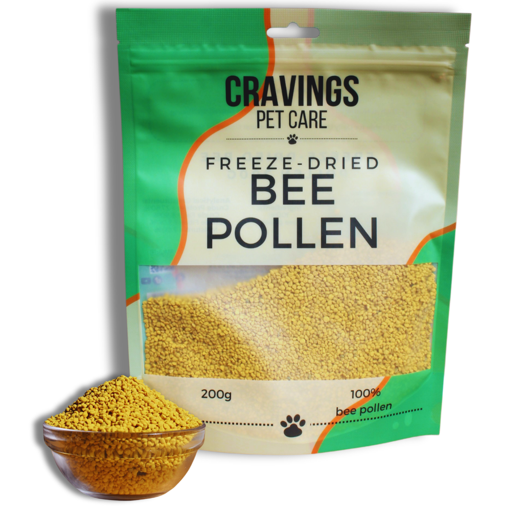Cravings Pet Care Bee Pollen | Freeze-Dried Food Topper for Cats & Dogs | 100% Bee Pollen | 200g