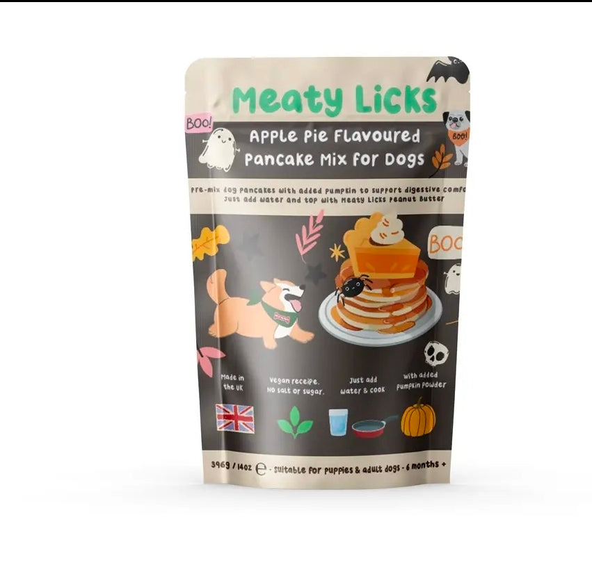 Meaty Licks Pancake Mix Apple Pie