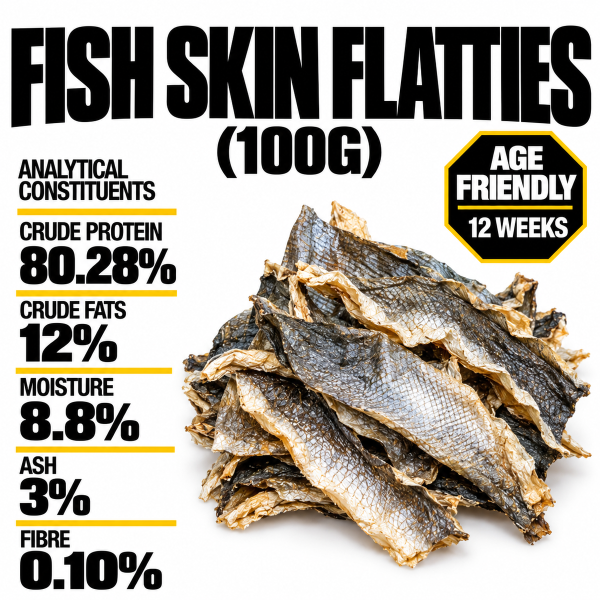 Fish Skin Flatties (100g)