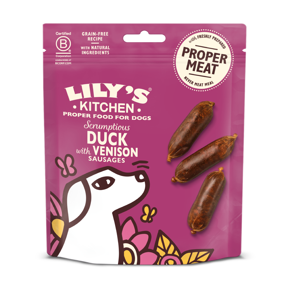 Lily's Kitchen Scrumptious Duck with Venison Sausages 70g