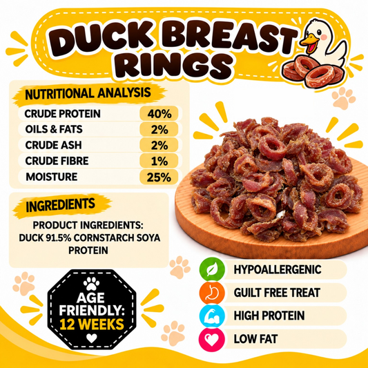 Duck Breast Rings Dog Treats