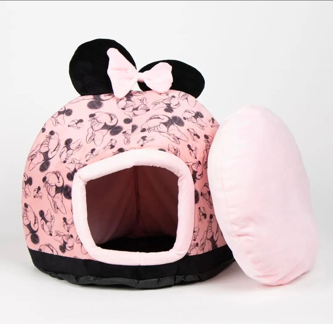 Minnie Mouse Pet Cave Bed for Cats and Small Dogs