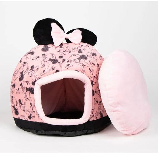 Minnie Mouse Pet Cave Bed for Cats and Small Dogs