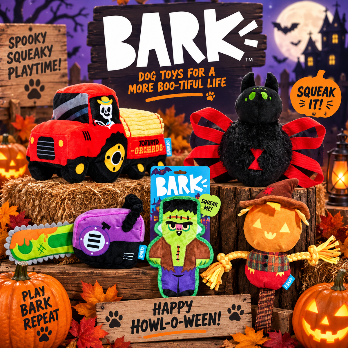 Bark Halloween Dog Toys