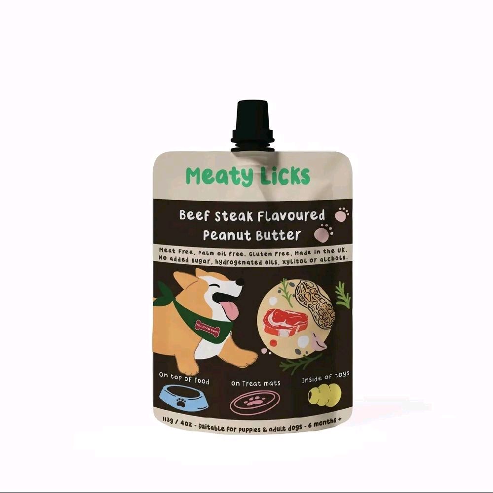 Meaty Licks Flavoured Peanut Butter for Dogs