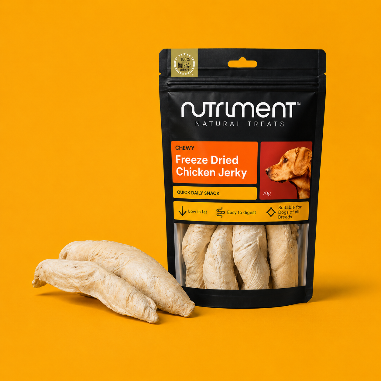 Nutriment Freeze Dried Chicken Jerky 70g