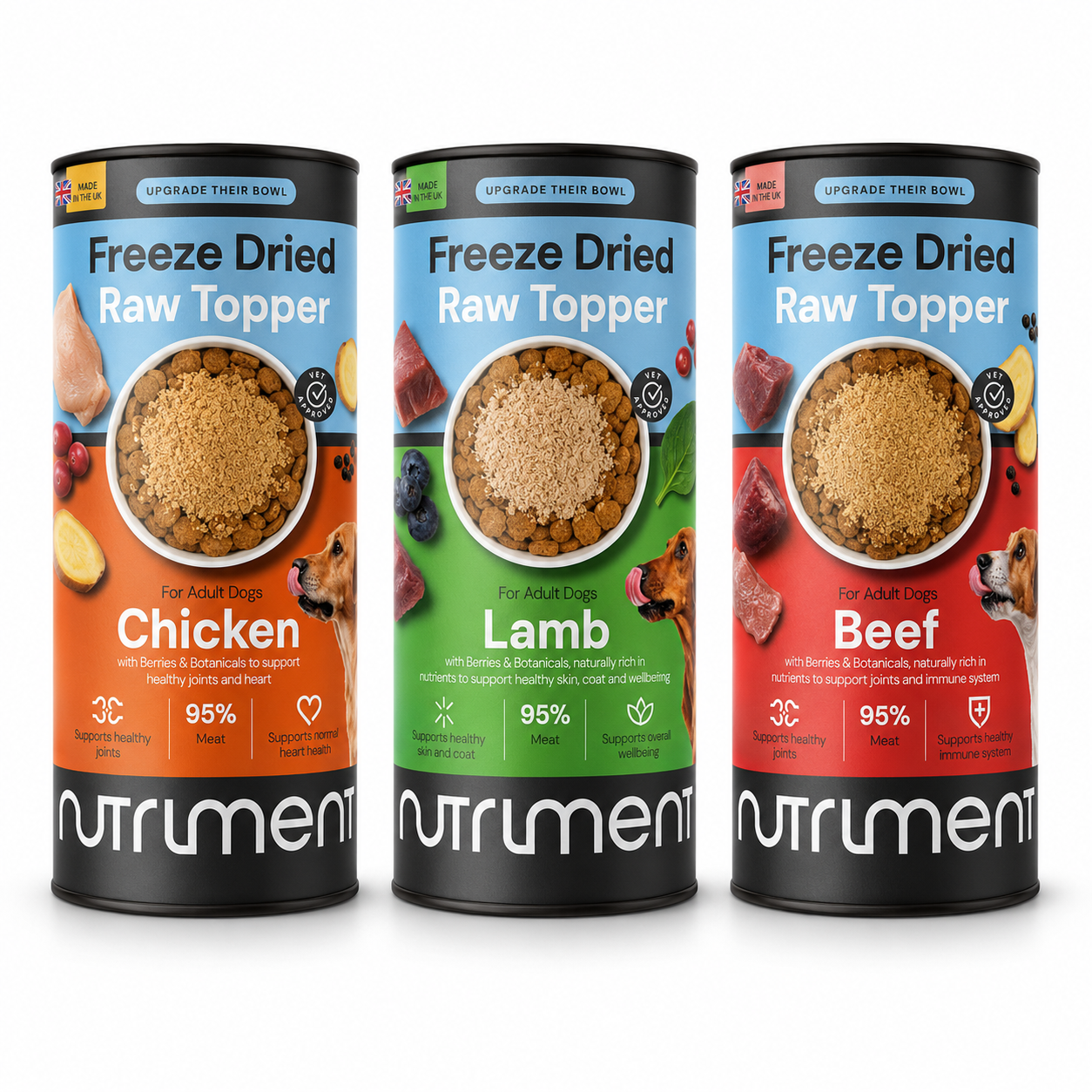Nutriment Freeze Dried Dog Food Toppers 50g