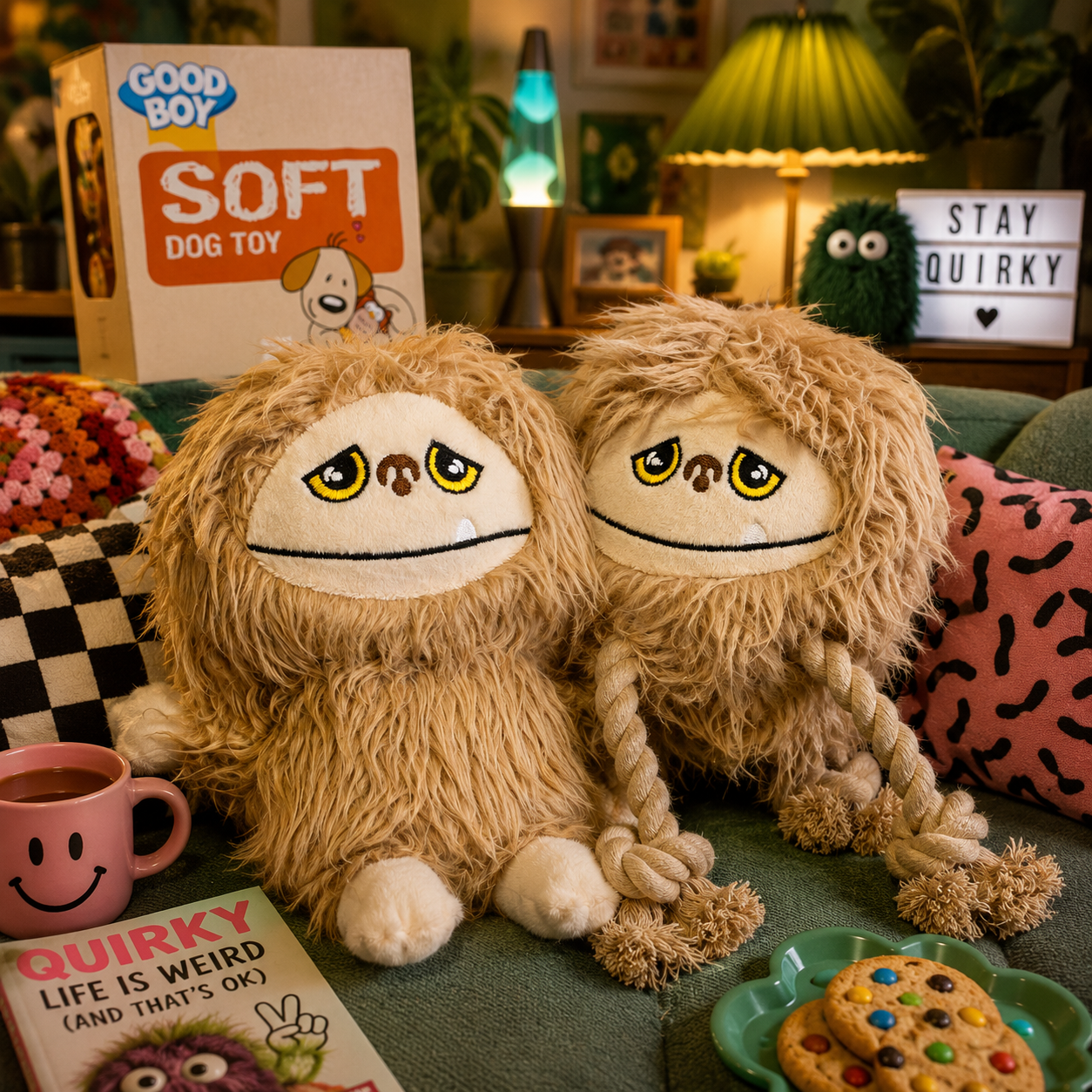 Dog Toy Good Boy Hairy Monsters