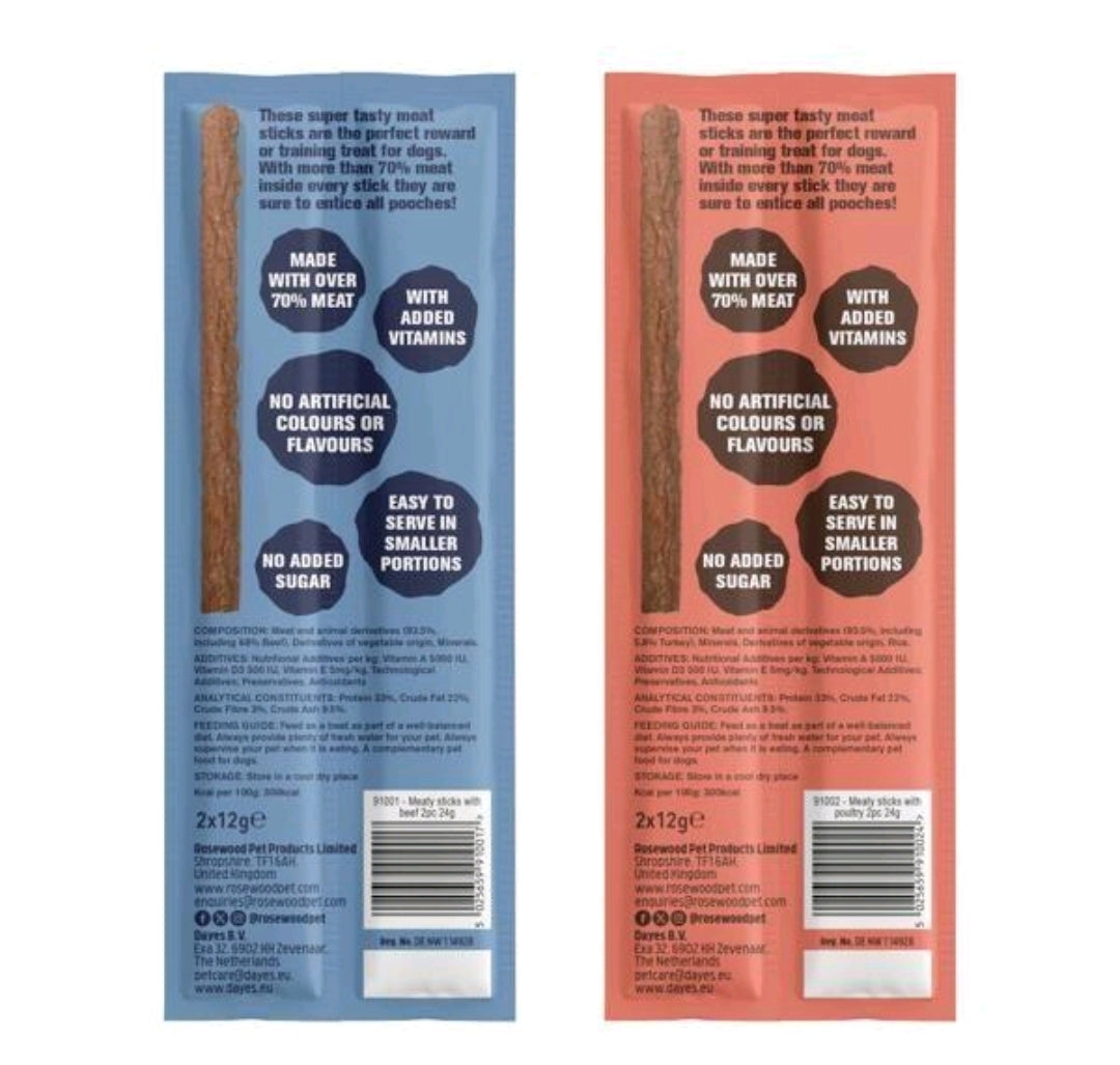 Rosewood Meaty Sticks 2pk