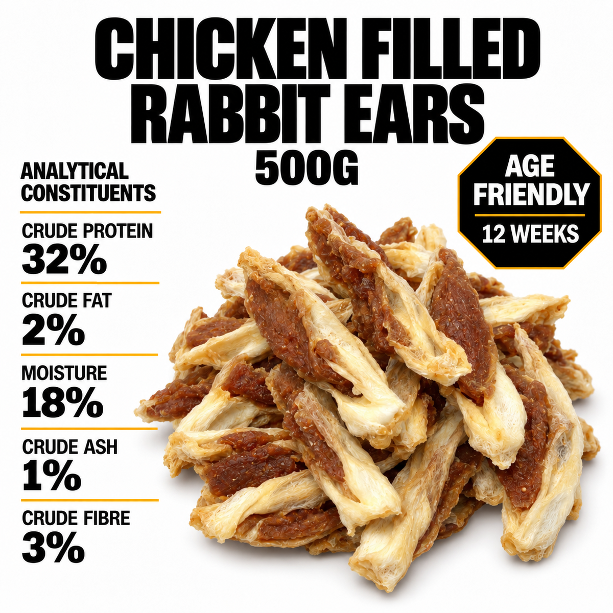 Chicken filled Rabbit Ears