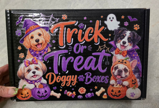 Halloween Dog Treat or Treat Box