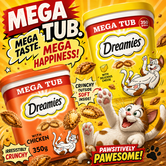 Dreamies Cat Treats Mega Tubs