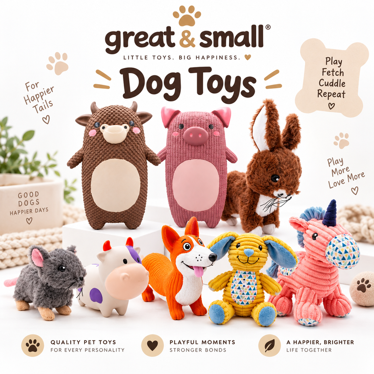 Great & Small Dog Toys