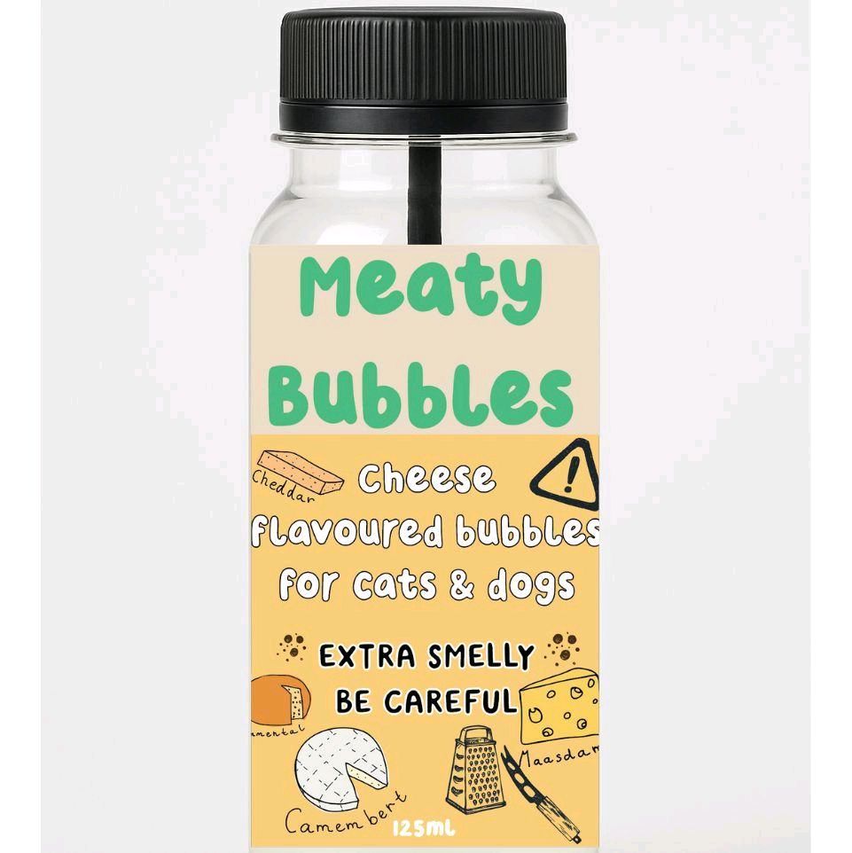 Meaty Licks Flavoured Bubbles for Cats & Dogs 125ml