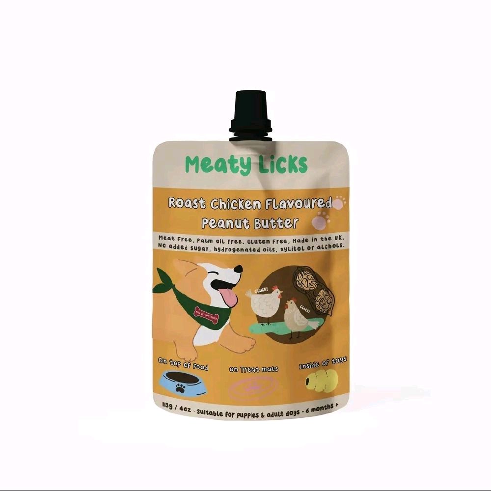 Meaty Licks Flavoured Peanut Butter for Dogs